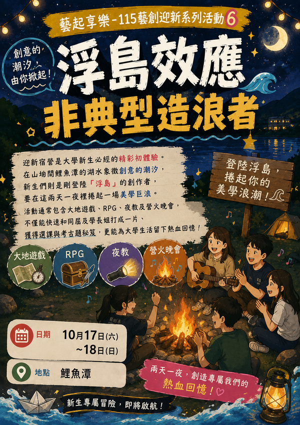 【新生專區】和你在藝起，115藝創系新生入學專區(另開新視窗/png檔)圖片