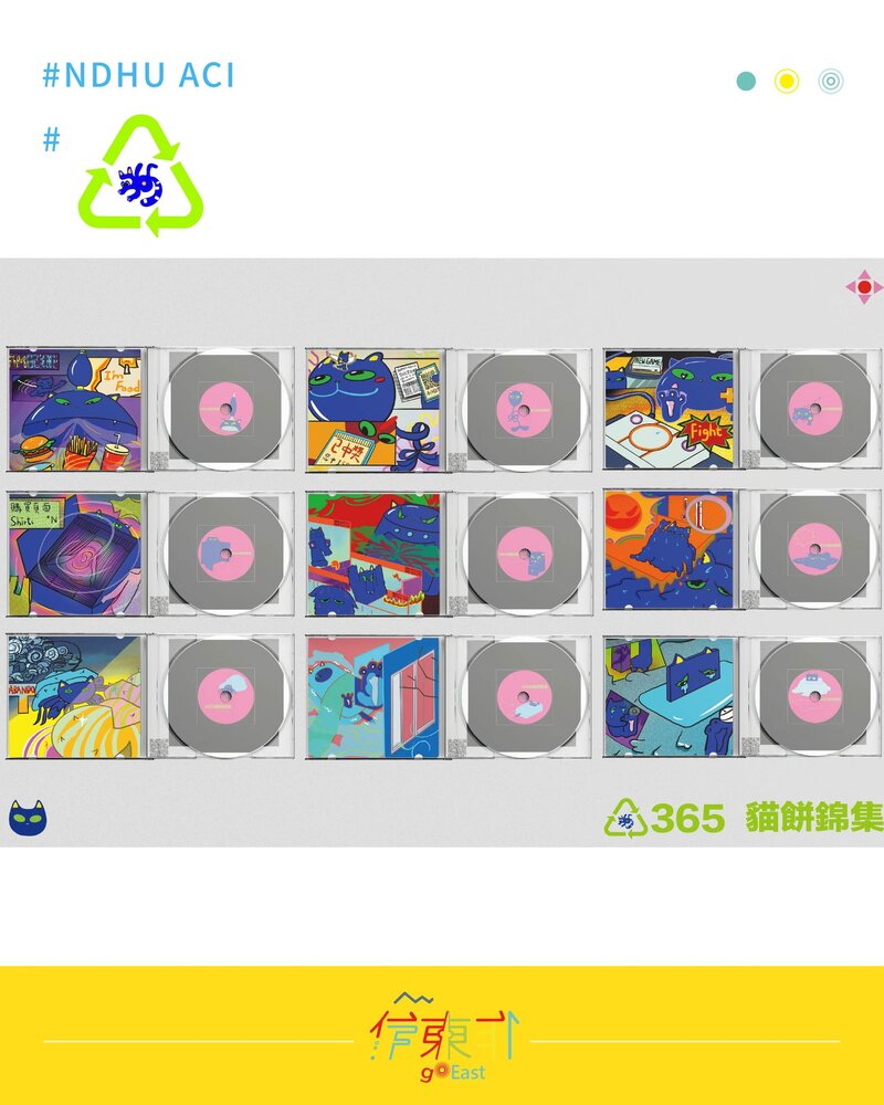 【榮譽榜】恭喜115屆同學 湯若葳,以作品《365貓餅錦集》 \ 入圍 2025台灣金星設計獎 插畫IP設計類 /(另開新視窗/jpg檔)圖片